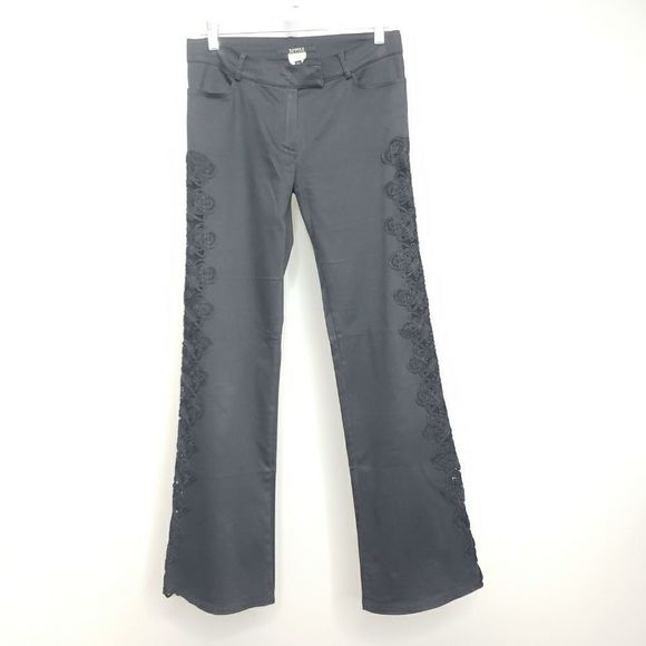 Sandro Seville Lace Panel Pants Size 38 - Picture 1 of 9